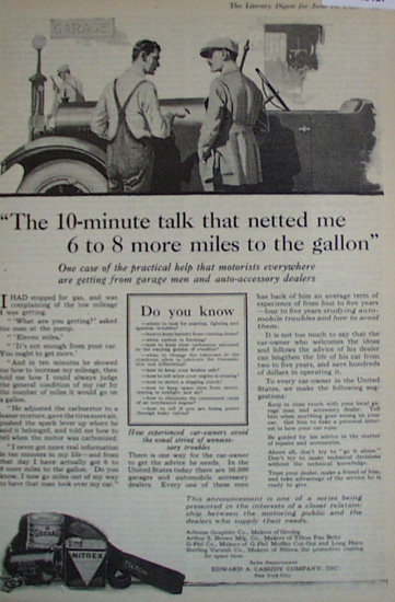 Edward Cassidy Co. Auto Supplies 1920 Article