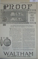 Waltham Scientifically Built Watch 1920 Ad