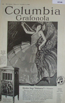Columbia Grafonola 1920 Ad