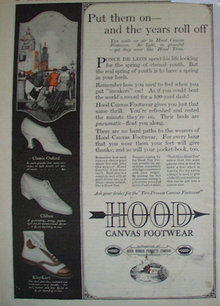 Hood Canvas Footwear 1920 Ad