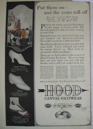 Hood Canvas Footwear 1920 Ad