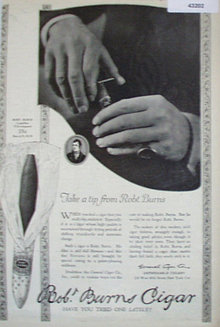 Robt. Burns Cigar 1920 Ad