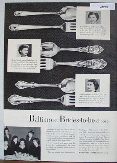 International Silver Co. 1950 Ad
