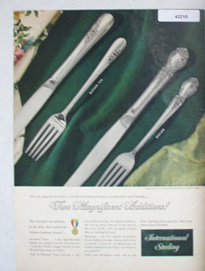 International Silver Co. 1950 Ad