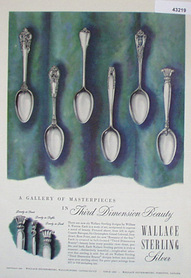 Wallace Sterling Silver 1950 Ad