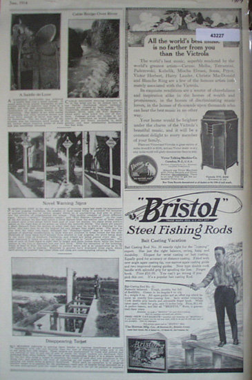 Bristol Steel Fishing Rods 1914 Ad
