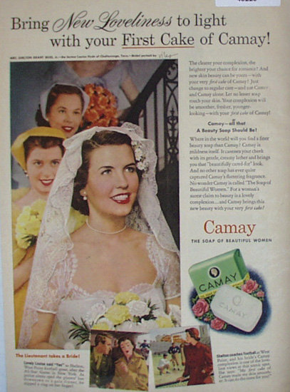 Camay Soap 1950 Ad