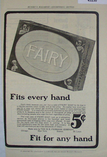Fairy Soap 1907 to 1912 Ad