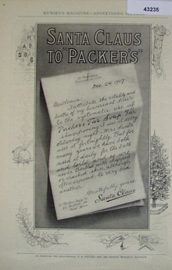 Packers Tar Soap 1907 To 1912 Ad