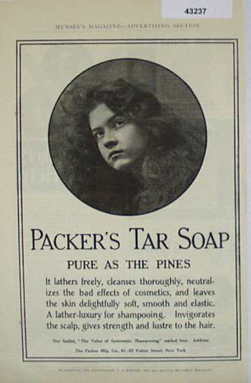 Packers Tar Soap 1907 To 1912 Ad
