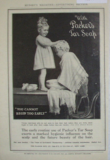 Packers Tar Soap 1907 To 1912 Ad