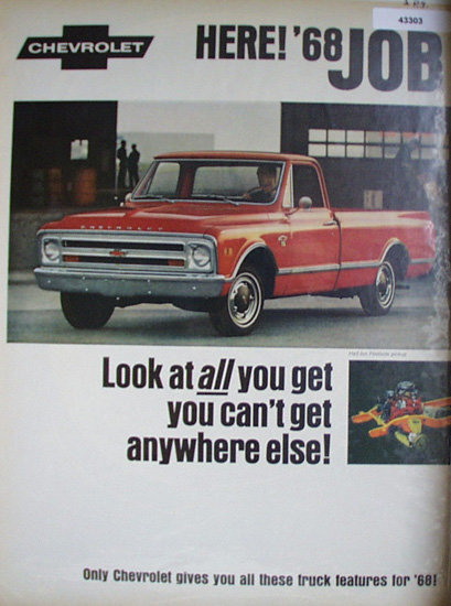 Chevrolet 68 Trucks 1967 Ad