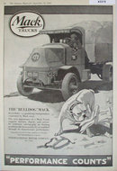 Mack Trucks 1920 Ad.