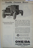 Oneida Motor Trucks 1920 Ad