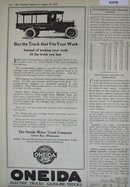 Oneida Motor Truck Co. 1920 Ad