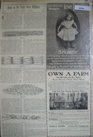 How To Be Your Own Milliner 1903 Article