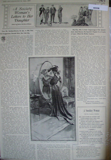 A Society Womans Letter To Her Daughter 1903 Article