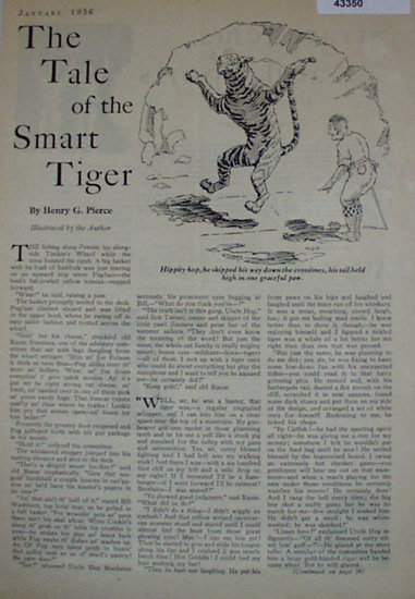 The Tale Of The Smart Tiger 1936 Story