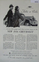 Chevrolet Master De Luxe Sedan 1936 Ad