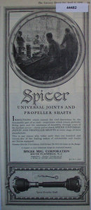 Spicer Universal Joints 1920 Ad