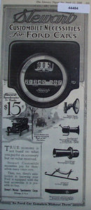 Stewart Speedometer for Fords 1920 Ad