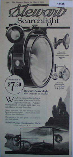 Stewart Searchlight 1920 Ad