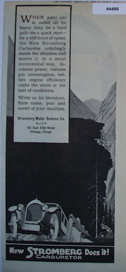 Stromberg Carburetor 1920 Ad