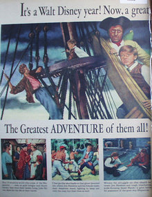 Walt Disney Treasure Island 1950 Ad