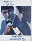 Viceroy Cigarettes 1966 Ad