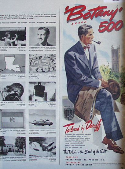 Botany 500 Brand Suits 1948 Ad