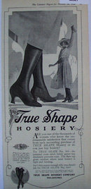 True Shape Hosiery 1920 Ad