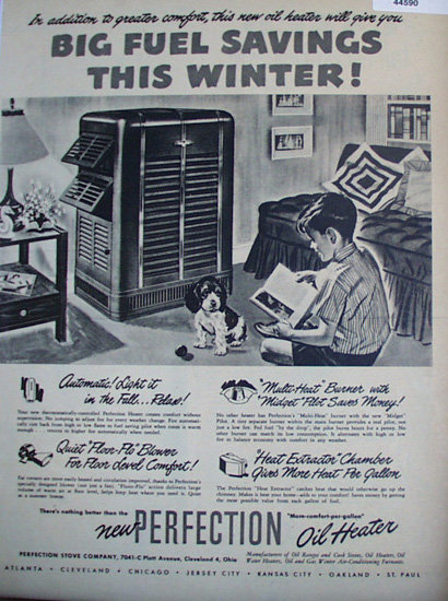 Perfection Oil Heater 1948 Ad