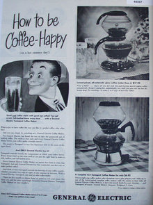 General Electric Coffee Maker 1928 Ad