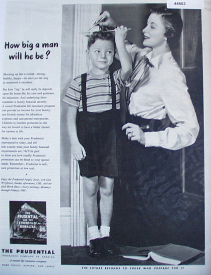 The Prudential Insurance Co. 1948 Ad