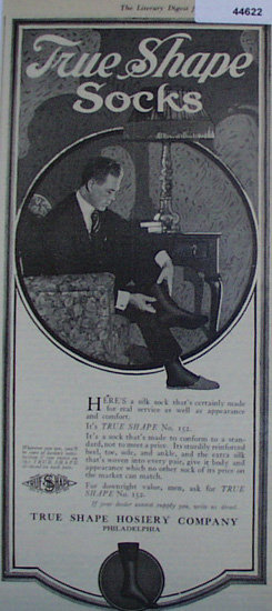 True Shape Socks 1920 Ad.