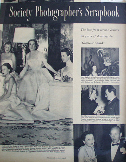 Society Photographers Scrapbook 1950 Article