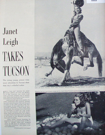 Janet Leigh 1950 Article