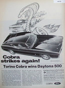 Ford Cobra 1969 Ad.