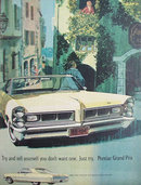 Pontiac Grand Prix Car 1964 Ad.