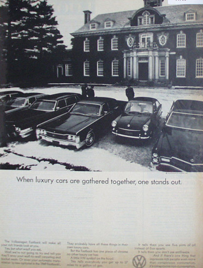 Volkswagen Fastback Car1969 Ad.