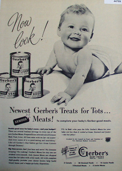Gerbers Baby Food 1948 Ad