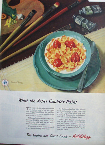 Kelloggs Corn Flakes 1944 Ad