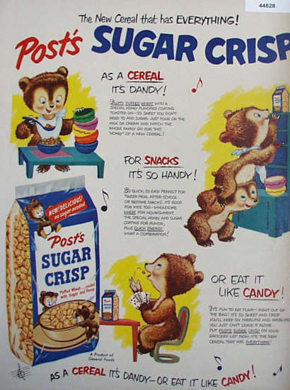 Posts Sugar Crisp 1950 Ad