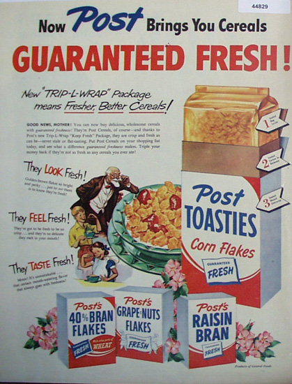 Poast Toasties Cereals 1950 Ad