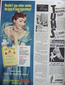 Fatima Cigarettes 1950 Ad.