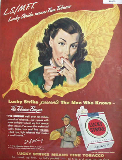 Lucky Strike Cigarettes 1948 Ad