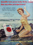 Lucky Strike Cigarettes 1950 Ad