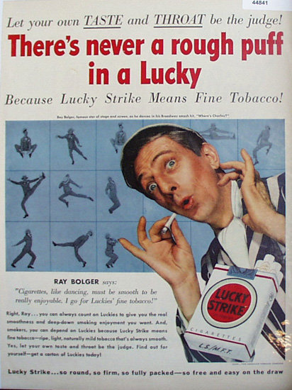 Lucky Strike Cigarettes 1950 Ad
