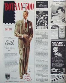 Botany 500 Mens Suits 1949 Ad