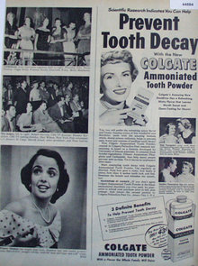 Colgate Ammoniated Tooth Powder 1949 Ad